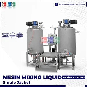 MIXING LIQUID / MIXING TANK SINGLE JACKET 500 LITER DENGAN TANGGA 