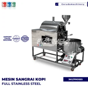MESIN SANGRAI KOPI DENGAN PENDINGIN STAINLESS STEEL 5KG