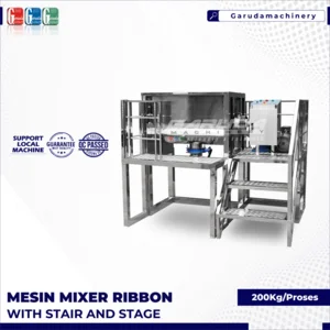 MESIN MIXER RIBBON WITH STAIRS AND STAGE KAPASITAS 200KG/PROSES ( MIXER KERING )