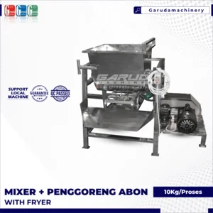 MESIN MIXER + PENGGORENG ABON KAPASITAS 10KG/PROSES ( MESIN PENGGORENGAN / DEEP FRYER)