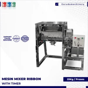 MESIN MIXER RIBBON POWDER with TIMER 25Kg Proses