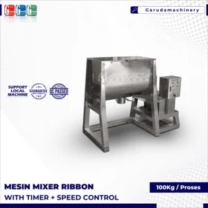 MESIN MIXER RIBBON WITH TIMER + SPEED CONTROL KAPASITAS 100KG/PROSES ( MIXER KERING )