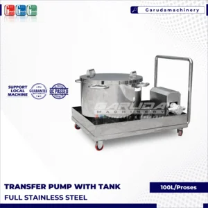 Mesin Pompa dengan Tangki Kapasitas 100L Stainless Steel