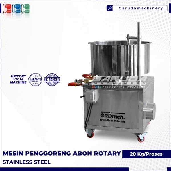 Mesin Pengaduk dan Pemasak Abon Model Rotary