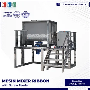 MESIN MIXER RIBBON KAPASITAS 300KG DENGAN SCREW FEEDER