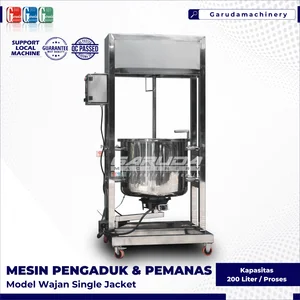 MESIN PENGADUK DAN PEMANAS SINGLE JACKET 200LITER (Mesin Pengaduk Makanan)