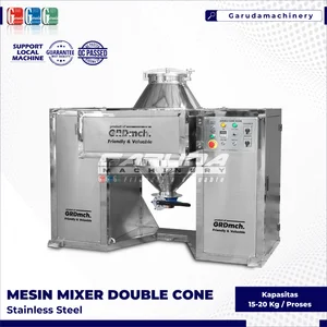 MESIN MIXER DOUBLE CONE 100KG STATIS