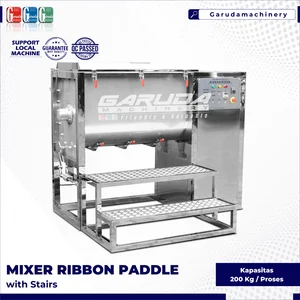 MESIN MIXER RIBBON 200KG PENGADUK PADDLE