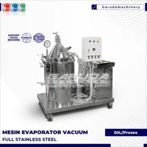 MESIN EVAPORATOR VACUUM KAPASITAS 50 LITER/PROSES