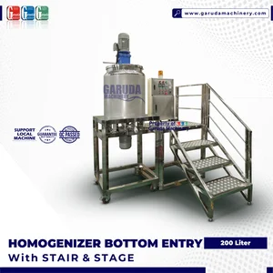 Mesin Mixing Sabun 200 Liter - Homogenizer Bottom Entry Single Jacket