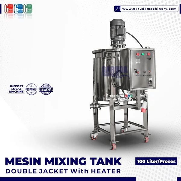 MESIN MIXING TANK - Double Jacket 100 Liter