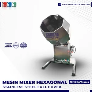 Mesin pencampur Bumbu Snack (Mixer Hexagonal)