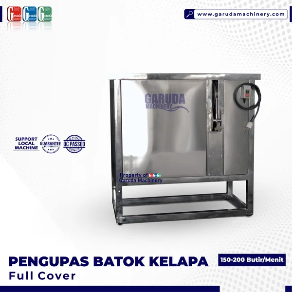 Mesin Pengupas Batok Kelapa 150 Butir/Jam - Full Cover SS