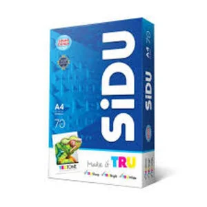 Kertas HVS SIDU A4 1 RIM 75 GSM Alat Tulis Lainnya