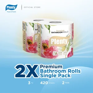 Tisu Toilet - Plenty Bathroom Tissue Premium Roll Single Pack