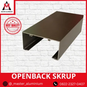 Openback Skrup Kusen 3" Aluminium - Kusen Pintu Casement Aluminium 