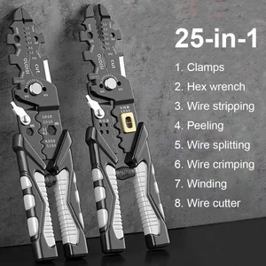 Tang Crimping Terminal Multi Fungsi 25-In-1