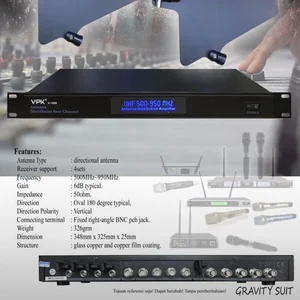 PENGUAT SIGNAL MIC WIRELESS VPK V 1000 ORIGINAL