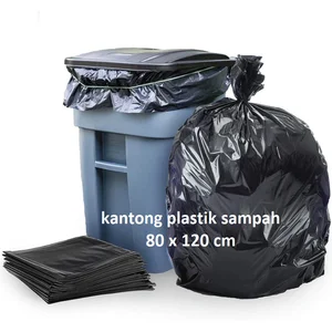 plastik sampah, ukuran 80 x 120 cm, 60 micron, hitam,Pembersih Ruangan Lainnya