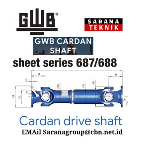 GWB CARDAN SHAFT SHEET SERIES 687/688 PT. SARANA TEKNIK