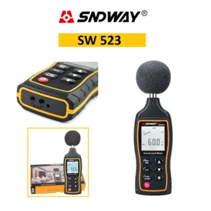 Sound Level Meter Noise Meter Sndway SW 523 Alat Pengukur Intensitas Kebisingan