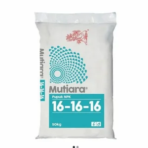 Pupuk NPK Mutiara 16-16-16 Kemasan 50 kg