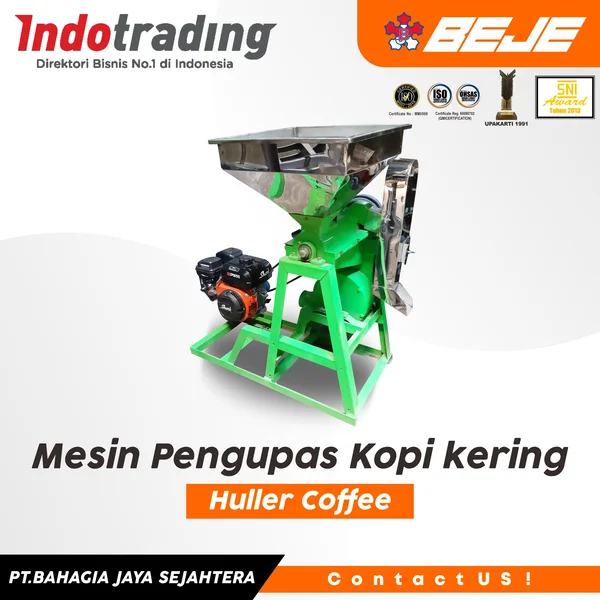 Mesin Pengupas Kopi kering Kecil BEJE 1190 x 675 x 1017 mm