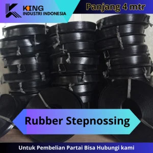 Rubber Stepnosing Karet List Tangga Anti Slip Warna Hitam 