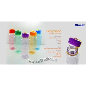 Souvenir Promosi Botol plastik Glory Sport Hydration Water - Biru