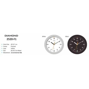 Jam Dinding Diameter 25.7cm - Diamond 2520-F1