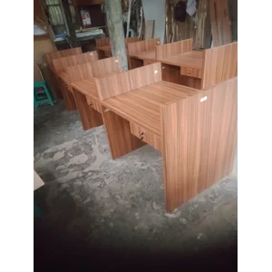 Meja Resepsionis Bahan Jati Custom