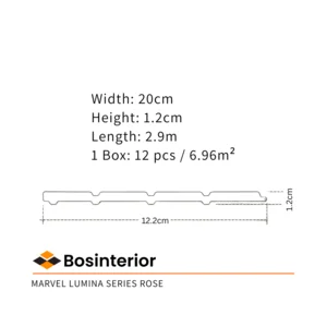 Wall Panel Featherlite Gaia Marvel Lumina Series Rose