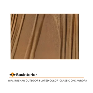 WPC Board Roshan Fluted Color Classic Oak Aurora Outdoor