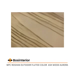 WPC Board WPC Roshan Fluted Color Ash Wood Aurora Outdoor