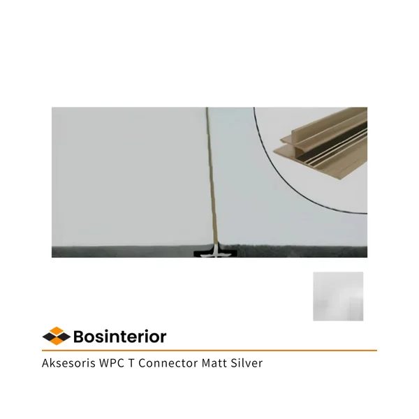 Aksesoris WPC T Connector Matt Silver Type PL09