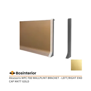Aksesoris WPC Roshan "F80 WALLPLINT BRACKET -  LEFT END CAP & RIGHT END CAP Matt Gold"