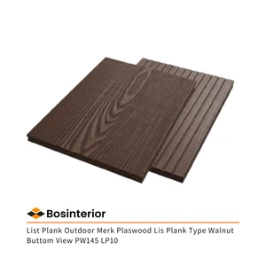 List Plank Outdoor Merk Plaswood Lis Plank Type Walnut Buttom View PW145 LP10