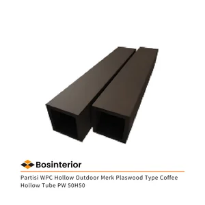 Partisi WPC Hollow Outdoor Merk Plaswood Type Coffee Hollow Tube PW 50H50