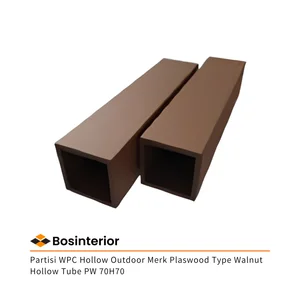 Partisi WPC Hollow Outdoor Merk Plaswood Type Walnut Hollow Tube PW 70H70