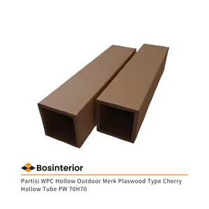 Partisi WPC Hollow Outdoor Merk Plaswood Type Cherry Hollow Tube PW 70H70
