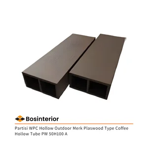 Partisi WPC Hollow Outdoor Merk Plaswood Type Coffee Hollow Tube PW 50H100 A