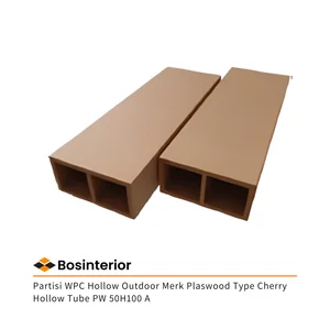 Partisi WPC Hollow Outdoor Merk Plaswood Type Cherry Hollow Tube PW 50H100 A