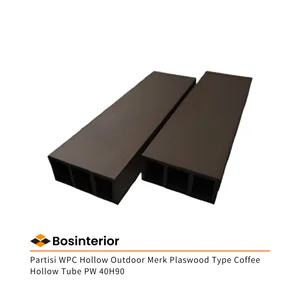 Partisi WPC Hollow Outdoor Merk Plaswood Type Coffee Hollow Tube PW 40H90