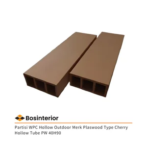 Partisi WPC Hollow Outdoor Merk Plaswood Type Cherry Hollow Tube PW 40H90