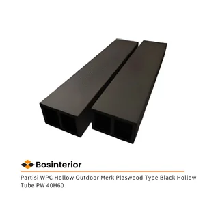 Partisi WPC Hollow Outdoor Merk Plaswood Type Black Hollow Tube PW 40H60
