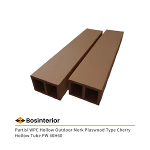 Partisi WPC Hollow Outdoor Merk Plaswood Type Cherry Hollow Tube PW 40H60