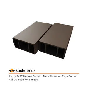 Partisi WPC Hollow Outdoor Merk Plaswood Type Coffee Hollow Tube PW 80H160