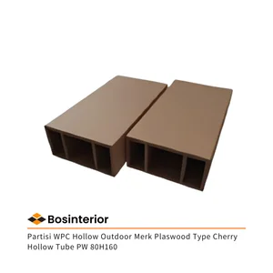 Partisi WPC Hollow Outdoor Merk Plaswood Type Cherry Hollow Tube PW 80H160