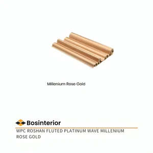 Wall Panel WPC Roshan Fluted Platinum Wave Series Millenium Rose Gold 18KG Indoor/Box