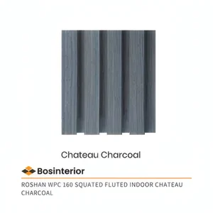 Wall Panel WPC Roshan 160 Squated Fluted Chateau Charcoal Indoor (/box)